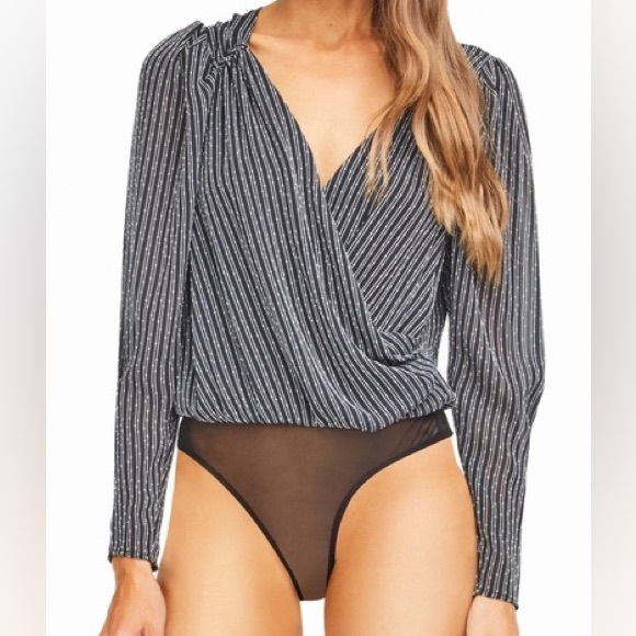 ASTR The Label Bernadette stripe bodysuit - Picture 1 of 3